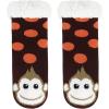 imageAmerican Trends Fuzzy Socks for Girls Winter Fleece Toddler Kids Socks Non Skid Thick Warm Baby Boys SocksSmile Monkey