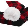 imageAmerican Trends Fuzzy Socks for Women House Socks Indoor Winter Warm Furry Socks Athletic Socks for ChristmasBlakc Snow B