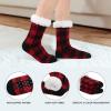 imageAmerican Trends Fuzzy Socks for Women House Socks Indoor Winter Warm Furry Socks Athletic Socks for ChristmasBlue Bear
