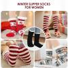 imageAmerican Trends Fuzzy Socks for Women House Socks Indoor Winter Warm Furry Socks Athletic Socks for ChristmasBlue Bear
