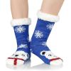 imageAmerican Trends Fuzzy Socks for Women House Socks Indoor Winter Warm Furry Socks Athletic Socks for ChristmasBlue Bear