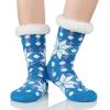 imageAmerican Trends Fuzzy Socks for Women House Socks Indoor Winter Warm Furry Socks Athletic Socks for ChristmasBlue Snow