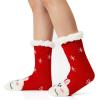 imageAmerican Trends Fuzzy Socks for Women House Socks Indoor Winter Warm Furry Socks Athletic Socks for ChristmasChristmas Rabbit