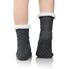 imageAmerican Trends Fuzzy Socks for Women House Socks Indoor Winter Warm Furry Socks Athletic Socks for ChristmasDark Grey