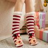 imageAmerican Trends Fuzzy Socks for Women House Socks Indoor Winter Warm Furry Socks Athletic Socks for ChristmasRed Deer