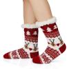 imageAmerican Trends Fuzzy Socks for Women House Socks Indoor Winter Warm Furry Socks Athletic Socks for ChristmasRed Deer B