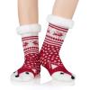 imageAmerican Trends Fuzzy Socks for Women House Socks Indoor Winter Warm Furry Socks Athletic Socks for ChristmasRed Fox