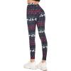 imageAmerican Trends Ugly Christmas Leggings for Women Pants with Funny Print Holiday Outfits High WaistedDark Red Deer