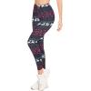 imageAmerican Trends Ugly Christmas Leggings for Women Pants with Funny Print Holiday Outfits High WaistedDark Red Deer