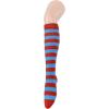 imageWomens Athletic Knee High Socks Outdoor Sport Thigh High Stockings Casual Stripes Tube Socks1 Pack Blue Red