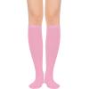 imageWomens Athletic Knee High Socks Outdoor Sport Thigh High Stockings Casual Stripes Tube Socks1 Pack Pink