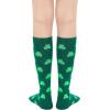imageWomens Athletic Knee High Socks Outdoor Sport Thigh High Stockings Casual Stripes Tube Socks1 Pack St Patricks Day