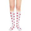 imageWomens Athletic Knee High Socks Outdoor Sport Thigh High Stockings Casual Stripes Tube Socks1 Pack Valentines Socks