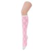 imageWomens Athletic Knee High Socks Outdoor Sport Thigh High Stockings Casual Stripes Tube SocksPinkribbon