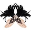 1 Pair Cross Lace Black