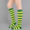 imageAmerican Trends Striped Knee High Socks for Women Thigh High Socks Long Leg WarmersZ 1 Pack Green Yellow