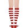 imageAmerican Trends Striped Knee High Socks for Women Thigh High Socks Long Leg WarmersZ 1 Pack Red White