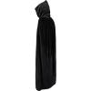 imageAmerican Trends Unisex Hooded Robe Cloak Adults Velvet Lightweight Overcoat Cloak for Halloween Cosplay CostumesBlack