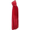 imageAmerican Trends Unisex Hooded Robe Cloak Adults Velvet Lightweight Overcoat Cloak for Halloween Cosplay CostumesRed