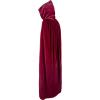 imageAmerican Trends Unisex Hooded Robe Cloak Adults Velvet Lightweight Overcoat Cloak for Halloween Cosplay CostumesWine Red