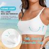 imageSports Swim Bra Bikini Tops for Women Classic Bathing Suits Top with Padded Crop SwimsuitWhite