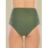 imageAmerican Trends High Waisted Bikini Bottoms Ruched Tummy Control Swimsuits Bottoms Sexy Swim Bottom Bathing Suits for WomenArmy Green