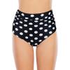 imageAmerican Trends High Waisted Bikini Bottoms Ruched Tummy Control Swimsuits Bottoms Sexy Swim Bottom Bathing Suits for WomenBlackwhite Dot