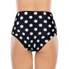 imageAmerican Trends High Waisted Bikini Bottoms Ruched Tummy Control Swimsuits Bottoms Sexy Swim Bottom Bathing Suits for WomenBlackwhite Dot
