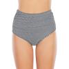 imageAmerican Trends High Waisted Bikini Bottoms Ruched Tummy Control Swimsuits Bottoms Sexy Swim Bottom Bathing Suits for WomenBlackwhite Striped