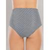 imageAmerican Trends High Waisted Bikini Bottoms Ruched Tummy Control Swimsuits Bottoms Sexy Swim Bottom Bathing Suits for WomenBlackwhite Striped