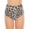 imageAmerican Trends High Waisted Bikini Bottoms Ruched Tummy Control Swimsuits Bottoms Sexy Swim Bottom Bathing Suits for WomenLeopard