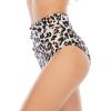 imageAmerican Trends High Waisted Bikini Bottoms Ruched Tummy Control Swimsuits Bottoms Sexy Swim Bottom Bathing Suits for WomenLeopard
