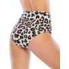 imageAmerican Trends High Waisted Bikini Bottoms Ruched Tummy Control Swimsuits Bottoms Sexy Swim Bottom Bathing Suits for WomenLeopard