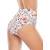 imageAmerican Trends High Waisted Bikini Bottoms Ruched Tummy Control Swimsuits Bottoms Sexy Swim Bottom Bathing Suits for WomenMultifloral