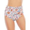 imageAmerican Trends High Waisted Bikini Bottoms Ruched Tummy Control Swimsuits Bottoms Sexy Swim Bottom Bathing Suits for WomenMultifloral