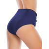 imageAmerican Trends High Waisted Bikini Bottoms Ruched Tummy Control Swimsuits Bottoms Sexy Swim Bottom Bathing Suits for WomenNavy Blue