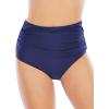 imageAmerican Trends High Waisted Bikini Bottoms Ruched Tummy Control Swimsuits Bottoms Sexy Swim Bottom Bathing Suits for WomenNavy Blue
