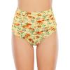 imageAmerican Trends High Waisted Bikini Bottoms Ruched Tummy Control Swimsuits Bottoms Sexy Swim Bottom Bathing Suits for WomenOrange Floral