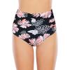 imageAmerican Trends High Waisted Bikini Bottoms Ruched Tummy Control Swimsuits Bottoms Sexy Swim Bottom Bathing Suits for WomenPink Floral