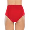 imageAmerican Trends High Waisted Bikini Bottoms Ruched Tummy Control Swimsuits Bottoms Sexy Swim Bottom Bathing Suits for WomenRed