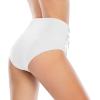 imageAmerican Trends High Waisted Bikini Bottoms Ruched Tummy Control Swimsuits Bottoms Sexy Swim Bottom Bathing Suits for WomenWhite