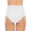 imageAmerican Trends High Waisted Bikini Bottoms Ruched Tummy Control Swimsuits Bottoms Sexy Swim Bottom Bathing Suits for WomenWhite