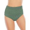 imageAmerican Trends High Waisted Bikini Bottoms Ruched Tummy Control Swimsuits Bottoms Sexy Swim Bottom Bathing Suits for WomenWhitegreen Stripes