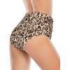 imageAmerican Trends High Waisted Bikini Bottoms Ruched Tummy Control Swimsuits Bottoms Sexy Swim Bottom Bathing Suits for WomenYellow Leopard