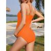 imageAmerican Trends Maternity Swimsuit One Piece Maternity Bathing Suit Round Neck Adjustable Shoulder Strap Pregnancy SwimwearOrange