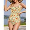 imageAmerican Trends Maternity Swimsuit One Piece Maternity Bathing Suit Round Neck Adjustable Shoulder Strap Pregnancy SwimwearOrange Flower