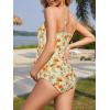 imageAmerican Trends Maternity Swimsuit One Piece Maternity Bathing Suit Round Neck Adjustable Shoulder Strap Pregnancy SwimwearOrange Flower