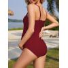 imageAmerican Trends Maternity Swimsuit One Piece Maternity Bathing Suit Round Neck Adjustable Shoulder Strap Pregnancy SwimwearWine