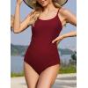 imageAmerican Trends Maternity Swimsuit One Piece Maternity Bathing Suit Round Neck Adjustable Shoulder Strap Pregnancy SwimwearWine