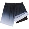 imageAmerican Trends Mens Swim Trunks Board Shorts Quick Dry Mens Swimming Trunks with Compression LinerBlack Grey Gradient